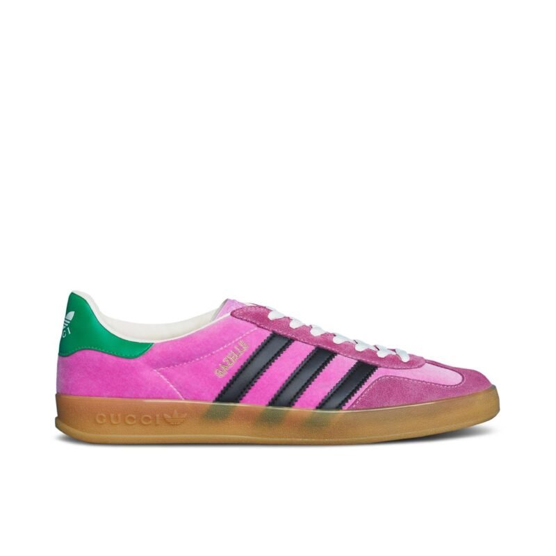 ADIDAS X GUCCI GAZELLE PINK VELVET