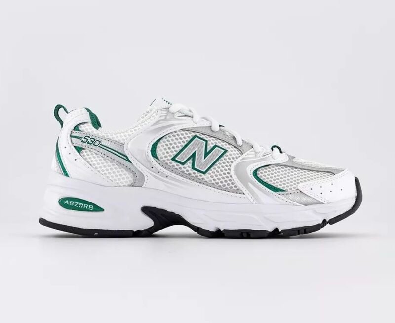 NB 530 WHITE GREEN SILVER